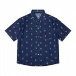 Denim Shirt Louis Vuitton LV Monogram Blue
