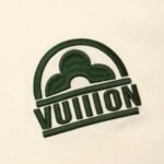 T-shirt Louis Vuitton LV Beige Green Logo - Image 3