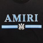 Amiri Bar Logo Black/Blue T-Shirt - Image 3