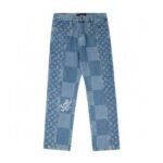 Louis Vuitton LV Blue Patchwork Denim Pants