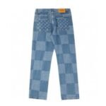 Louis Vuitton LV Blue Patchwork Denim Pants - Image 2