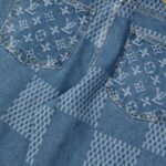 Louis Vuitton LV Blue Patchwork Denim Pants - Image 8