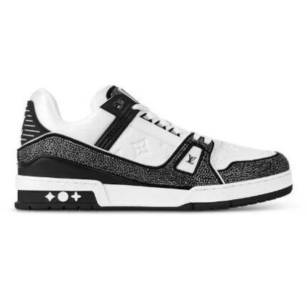 Louis Vuitton Trainer Black Rhinestone Sneakers