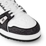 Louis Vuitton Trainer Black Rhinestone Sneakers - Image 5