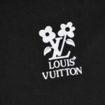 T-shirt Louis Vuitton LV Floral Black Print - Image 2