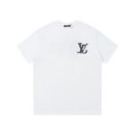 T-shirt Louis Vuitton White Black Logo