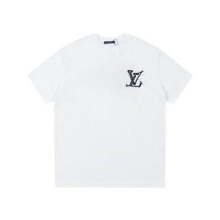 T-shirt Louis Vuitton White Black Logo