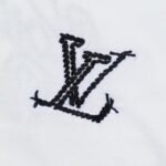 T-shirt Louis Vuitton White Black Logo - Image 3