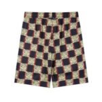 Set Louis Vuitton LV Checkered Print Shorts - Image 5