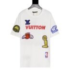 T-shirt Louis Vuitton LV White NBA Patches