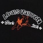 T-shirt Louis Vuitton Paris 1854 Black - Image 2