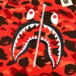 T-Shirt Bape Camo Shark Red - Image 5