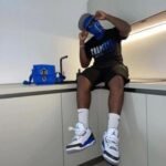 T-shirt Trapstar Trapstar Chenille Black/Blue - Image 4