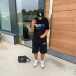 T-shirt Trapstar Trapstar Chenille Black/Blue - Image 5