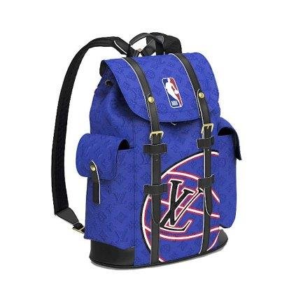 IMG11015 Backpack Louis Vuitton X NBA Christopher MM Blue - Image 1