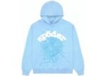 Hoodie Sp5der Web Sky Blue