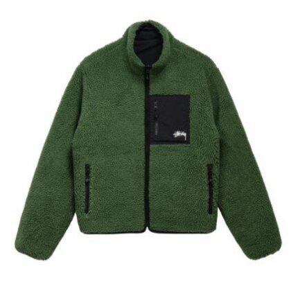 Jacket Stussy 8 Ball Sherpa Reversible