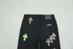 Jeans Chrome Hearts Green & Leopard Cross - Image 12