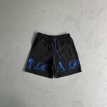 Shorts Trapstar Script Swimming Black/Dazzling Blue - Image 2