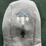 Set Trapstar Chenille Decoded 2.0 Hoodie Grey/Ice Blue - Image 6
