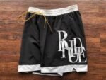 Rhude Side Logo Shorts Black - Image 4