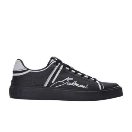 Balmain B-Court Printed Calfskin Trainer BM017 1:1 quality