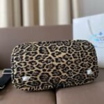 Prada Canapa Leopard Tote Bag - Image 3