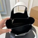 Prada White/Black Medium Leather Bag - Image 5