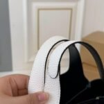 Prada White/Black Medium Leather Bag - Image 6