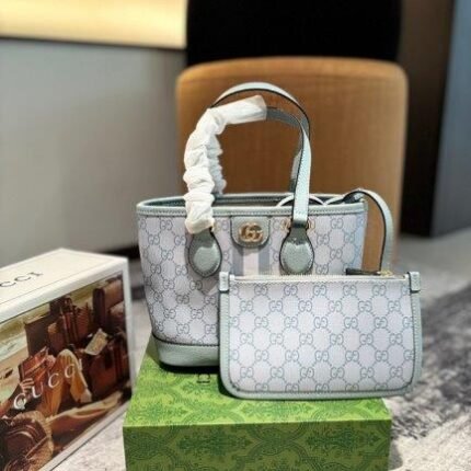 Gucci Ophidia Mini Tote Bag Blue