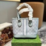 Gucci Ophidia Mini Tote Bag Blue - Image 5