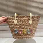 Gucci Straw Tote Bag - Image 6