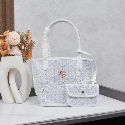 Goyard Anjou Mini Bag Customized Heart White