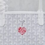 Goyard Anjou Mini Bag Customized Heart White - Image 6