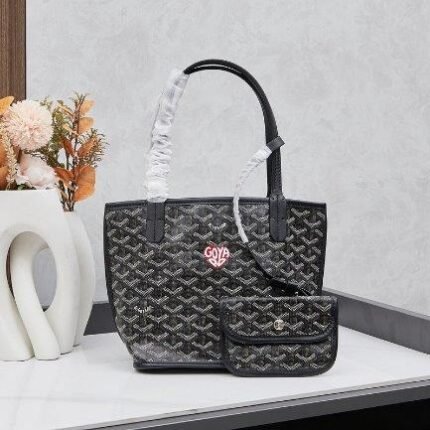 Goyard Anjou Mini Bag Customized Heart Black