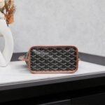 Goyard Anjou Mini Bag Customized Heart Black/Brown - Image 3