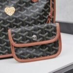 Goyard Anjou Mini Bag Customized Heart Black/Brown - Image 6