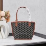 Goyard Anjou Mini Bag Customized Heart Black/Brown - Image 8