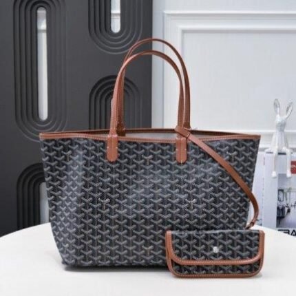 Goyard Saint Louis GM Bag Black/Brown