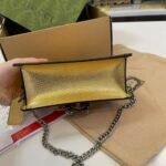 Gucci Tote Dionysus Gold Metallic Bag - Image 3
