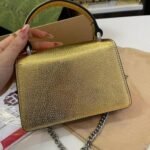 Gucci Tote Dionysus Gold Metallic Bag - Image 5