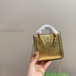 Gucci Diana Mini Bag Metallic Golg