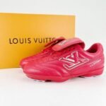 Louis Vuitton Footprint Soccer Shoes Red