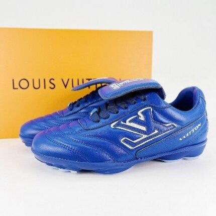 Louis Vuitton Footprint Soccer Shoes Blue