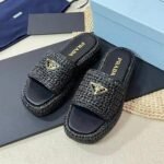 Prada Sandals Flatform In Crochet
