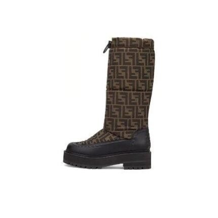 Fendi Boots Mid-Calf Brown