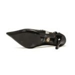 Versace Pointed Toe Stiletto Heel Pumps Buckle Strap - Image 5