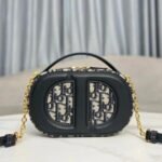 Shoulder Bag Dior Signature Camera Bag Jacquard Oblique Blue - Image 4