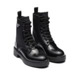 Prada Boot Stivaletti in Pelle Spazzolata e Re-Nylon - Image 2