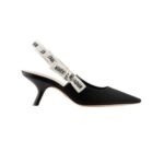 Dior High Heel Sandal Decolletè Slingback J’adior Nero Opaco
